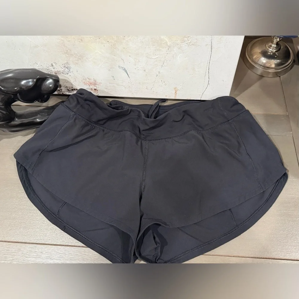 Lululemon Speed Up Short 2.5” Low Rise Black Sz 8 Second Release Retired Edition